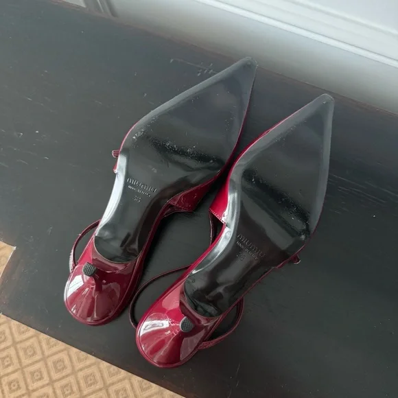 MIU MIU 55 patent leather slingback pumps - Picture 8 of 9